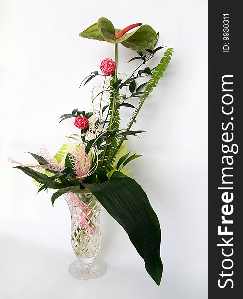 Bouquet with calla lily isolated