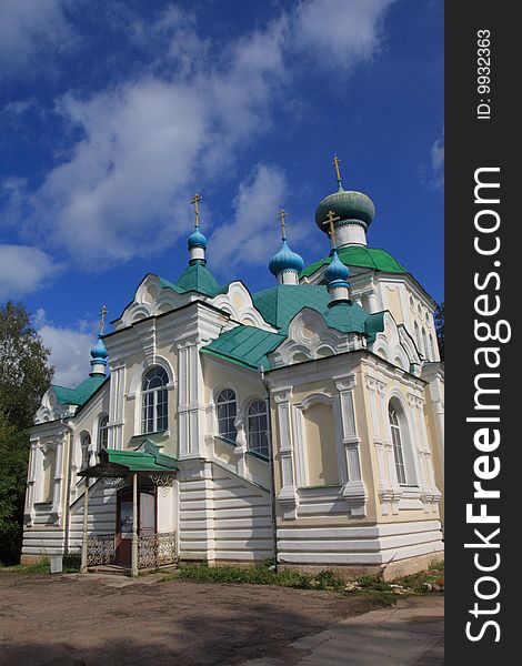 Church in a monastery, the city of Tikhvin, Russia. Church in a monastery, the city of Tikhvin, Russia