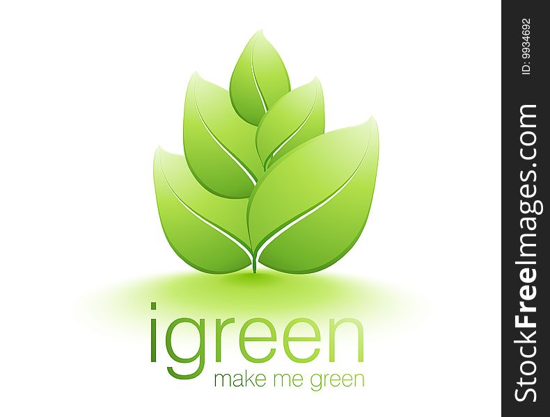 Be Green Illustration, Vector file easy to edit or change color. Be Green Illustration, Vector file easy to edit or change color.