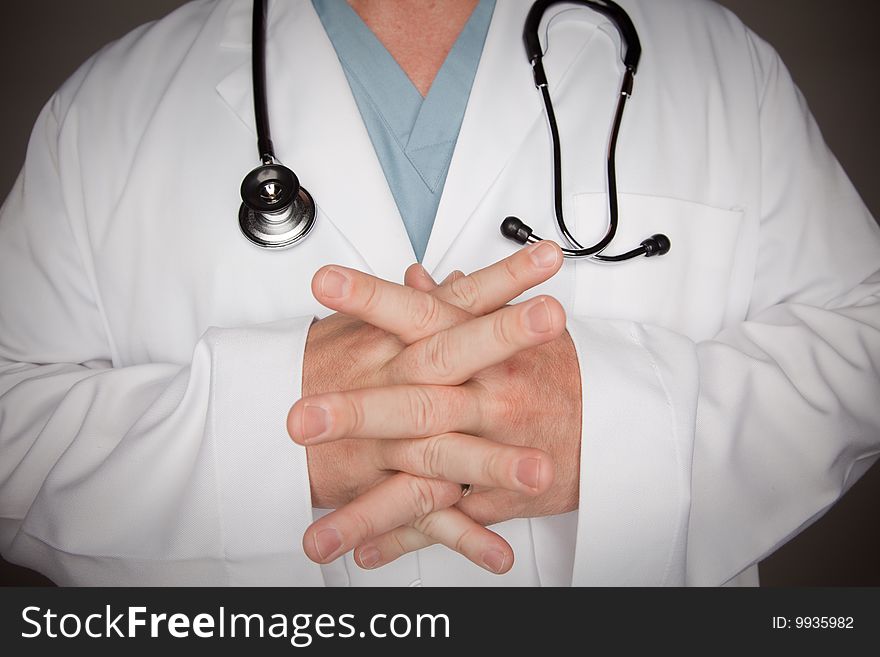 Male Doctor Abstract Hand Gesture