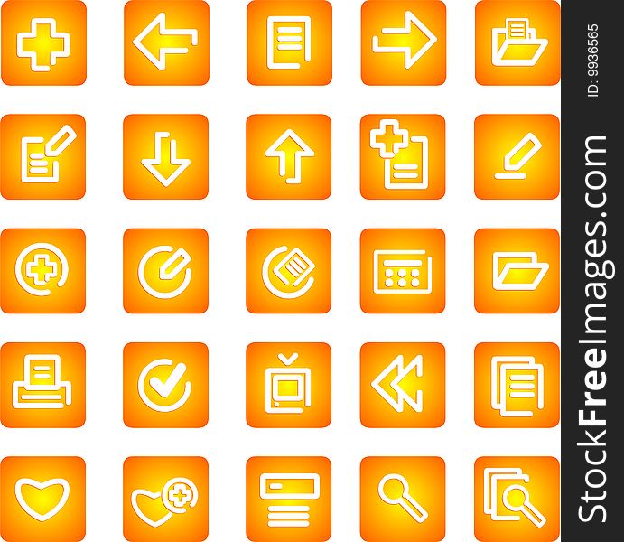 Vector icons set. business and finance