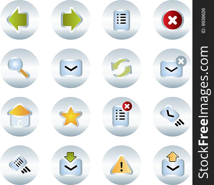 Vector icons set. business and finance