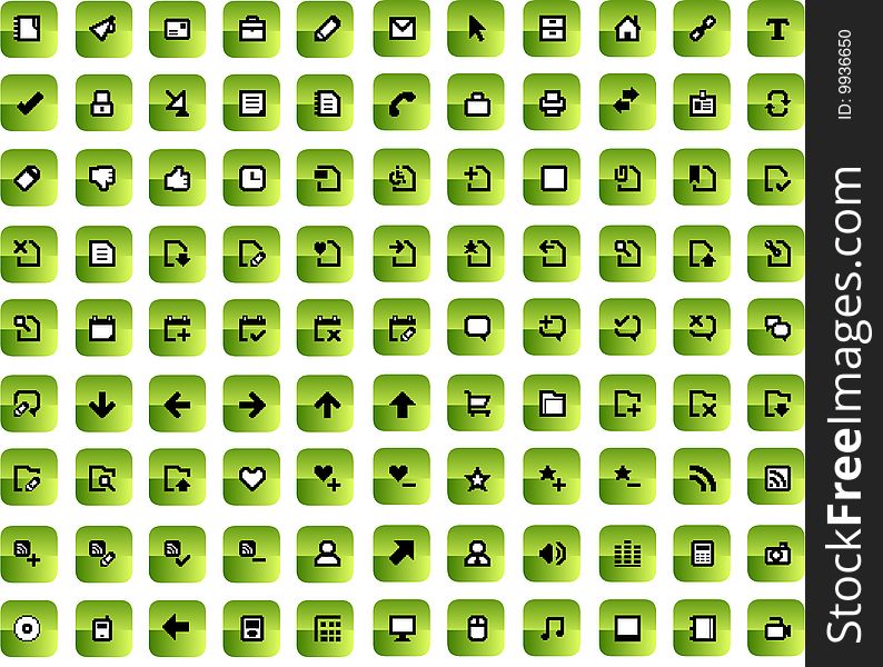 Vector Icons Set.