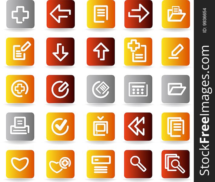 Vector icons set. business and finance