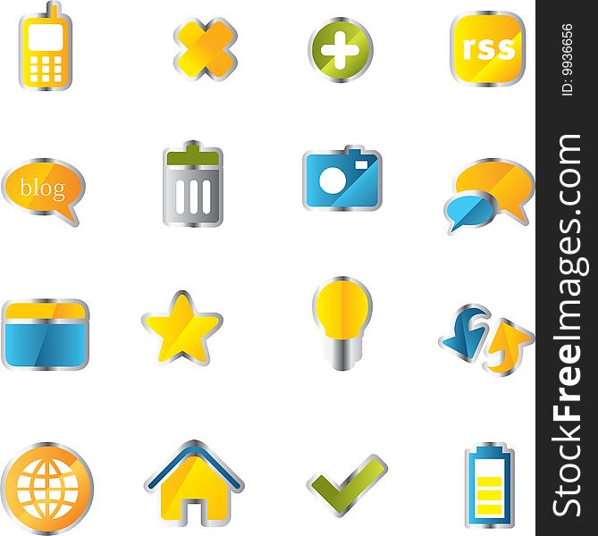 Vector icons set. business and finance