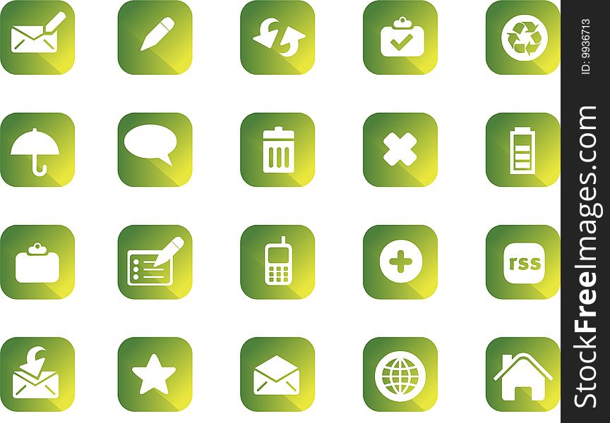 Vector icons set. business and finance