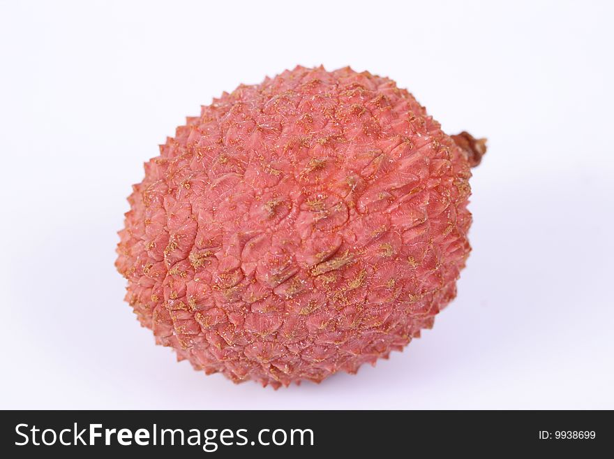 Litchi on a white background