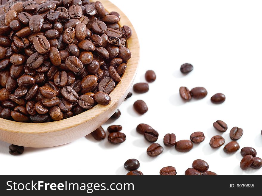 Close up capture on baked Mocha Coffee Bean. Close up capture on baked Mocha Coffee Bean