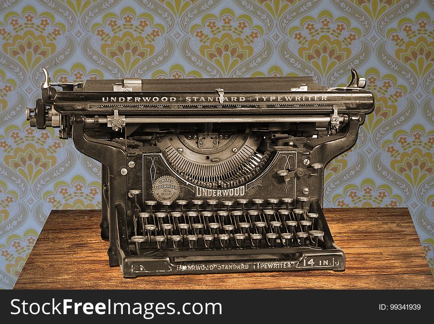 Typewriter, Office Supplies, Office Equipment