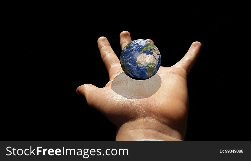 Hand, Finger, Earth, Close Up