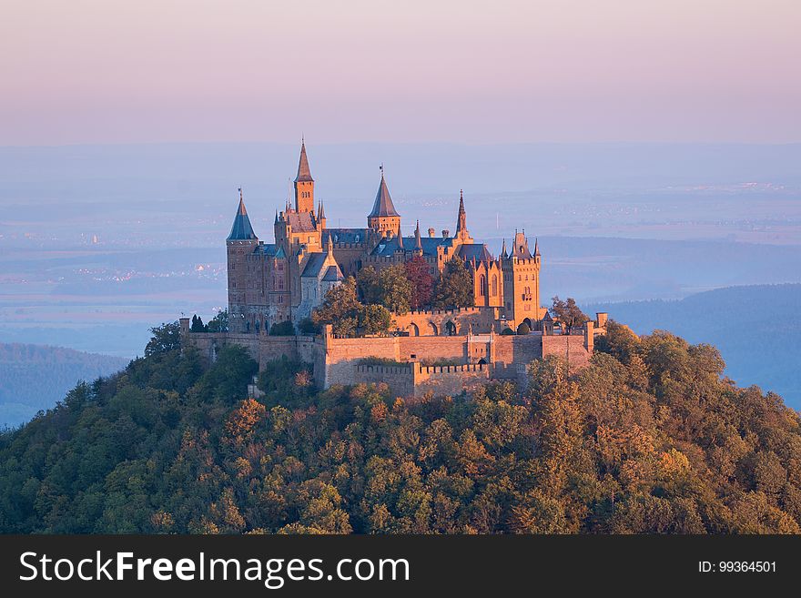 Castle, ChÃ¢teau, Sky, Morning