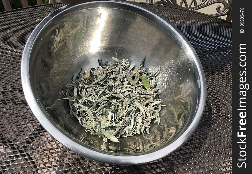One Day of Sage Drying