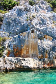 Turkey. Ruins Of The Ancient Town In The Sea. Royalty Free Stock Photo Turkey. Ruins Of The Ancient Town In The Sea. Royalty Free Stock Photo