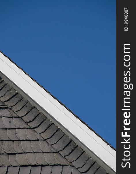 A slate gable in germany