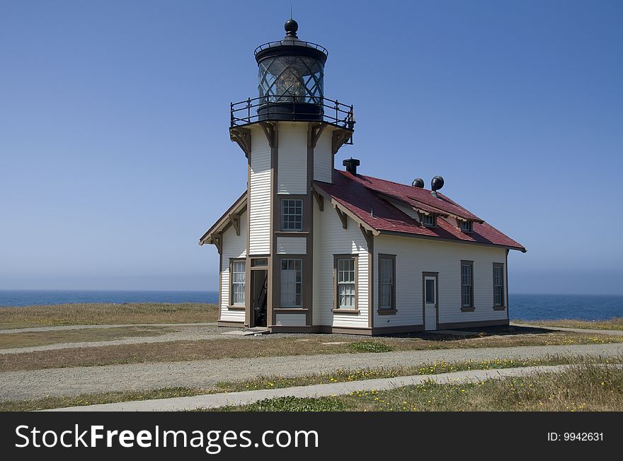Lighthouse on the Northern California Coast line, south of Fort Bragg. Lighthouse on the Northern California Coast line, south of Fort Bragg