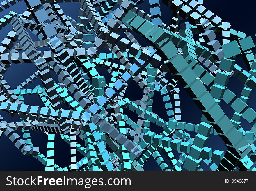 Cubes. Abstract 3d illustration for background. Cubes. Abstract 3d illustration for background.