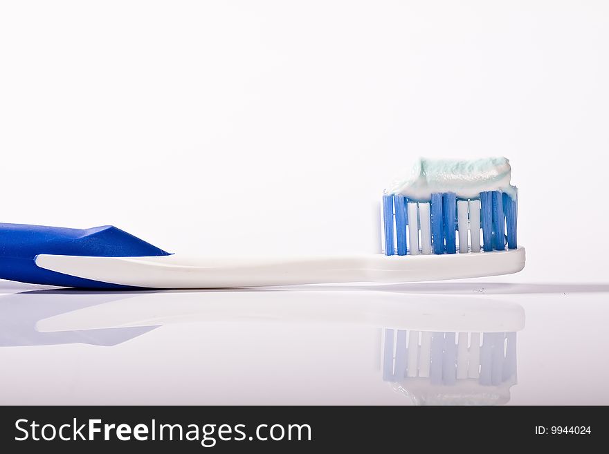 Toothbrush and toothpaste. Keep those pearly whites shining
