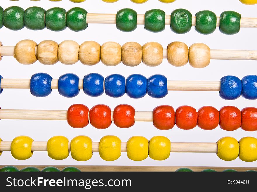 Traditional abacus used for counting.