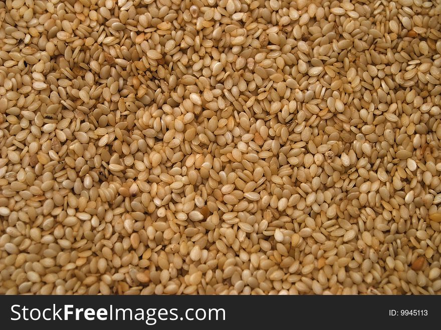 Seed of sesame yellow background. Seed of sesame yellow background