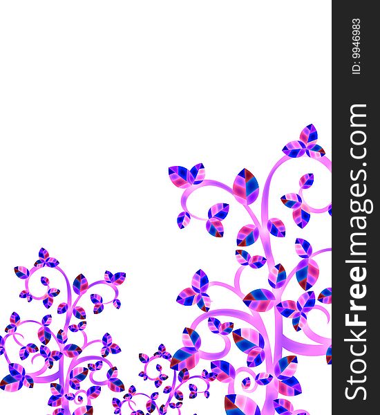 Texture background with purple leaves  pattern