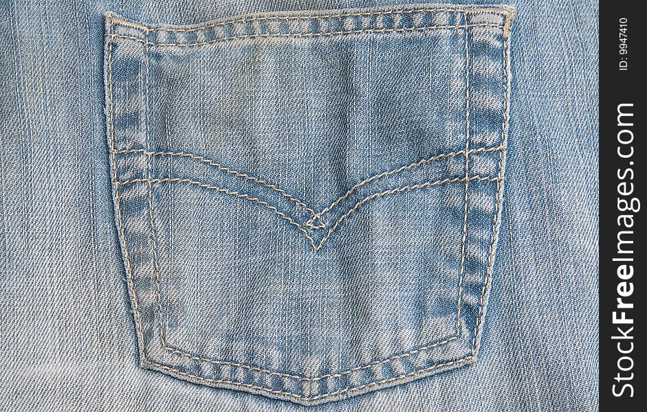 Blue jeans cloth, pocket , texture