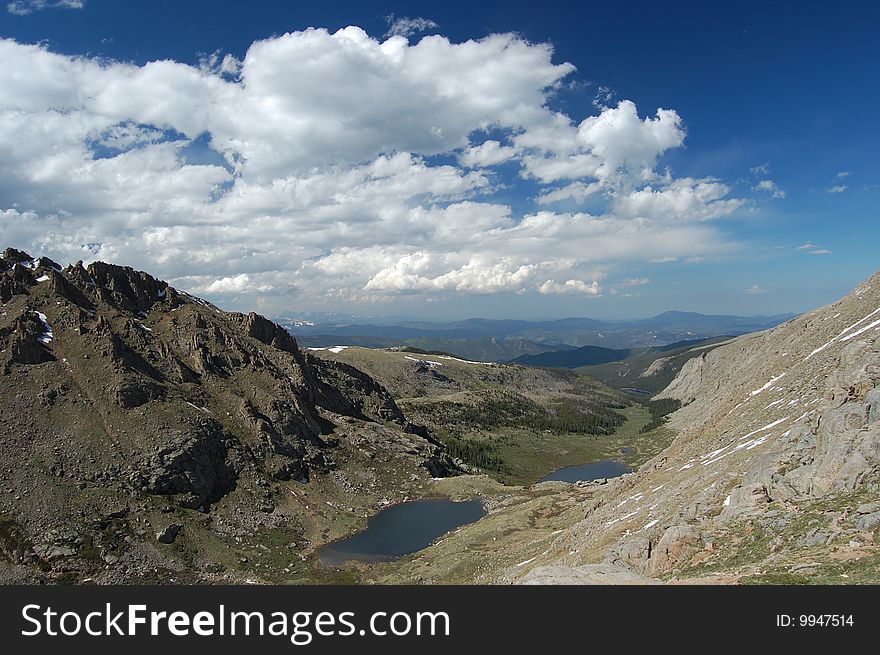 A view of the Mt. Evan's Wilderness area from the alpine zone of Mt. Evan's road. A view of the Mt. Evan's Wilderness area from the alpine zone of Mt. Evan's road