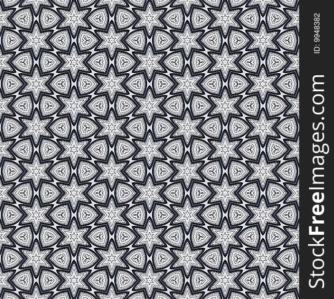 Seamless texture of metallic shapes on white background. Seamless texture of metallic shapes on white background