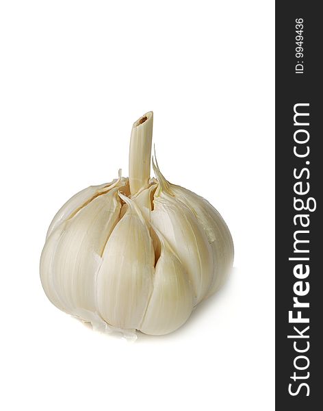 Garlic head. Spice for preparation of dishes.