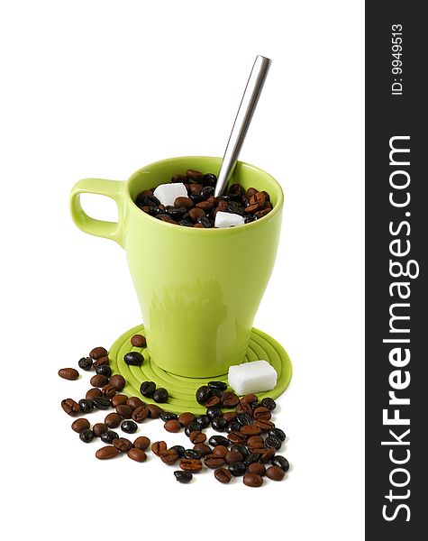 Mug With Coffee Beans