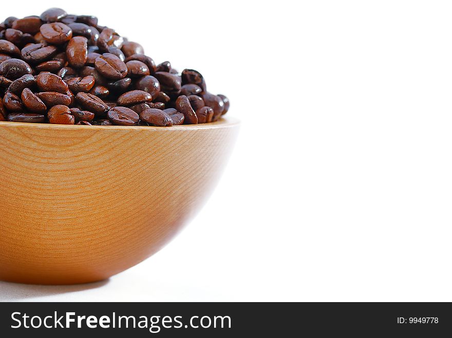 Close up capture on baked Mocha Coffee Bean. Close up capture on baked Mocha Coffee Bean