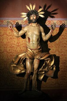 Jesus Christ Statue In A Church Royalty Free Stock Photo Jesus Christ Statue In A Church Royalty Free Stock Photo