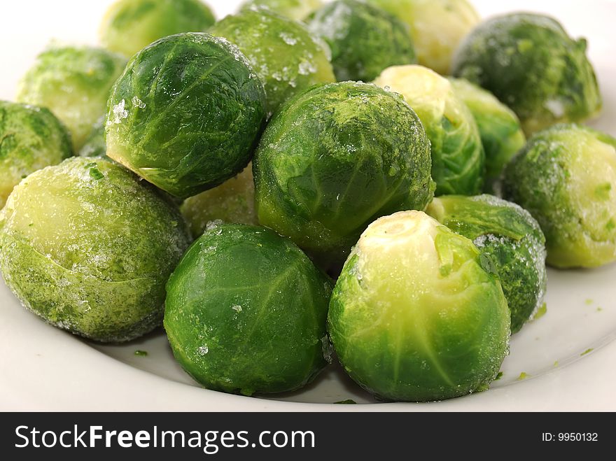 Green ripe cabbage cooked for the use in food.