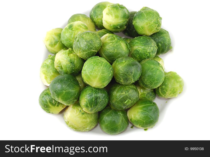 Green ripe cabbage cooked for the use in food.