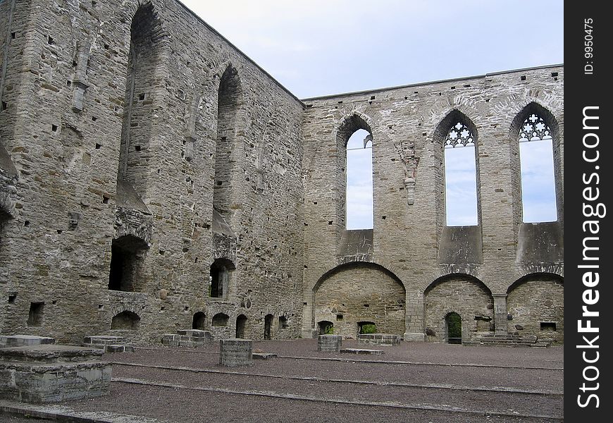 Ruins Of St. Bridget S Convent In Tallinn