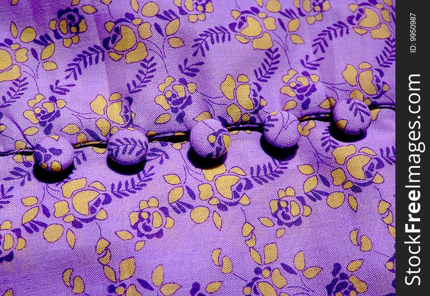 Textile With Buttons