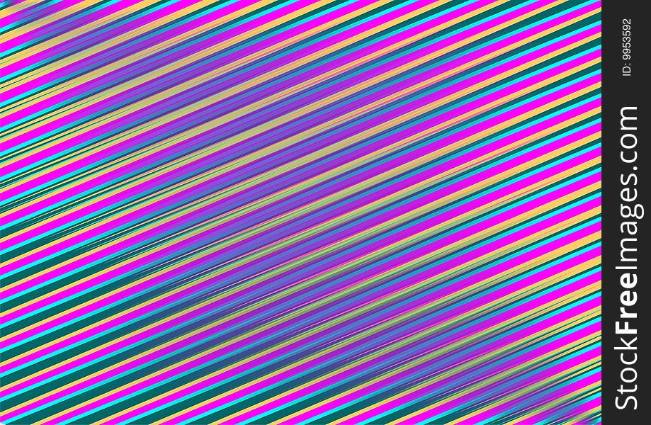 Diagonal stripes.