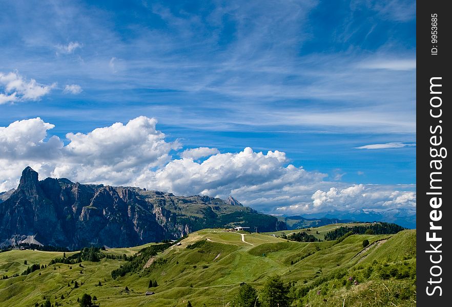 Beautiful shot in the Italian Alps. Beautiful shot in the Italian Alps.