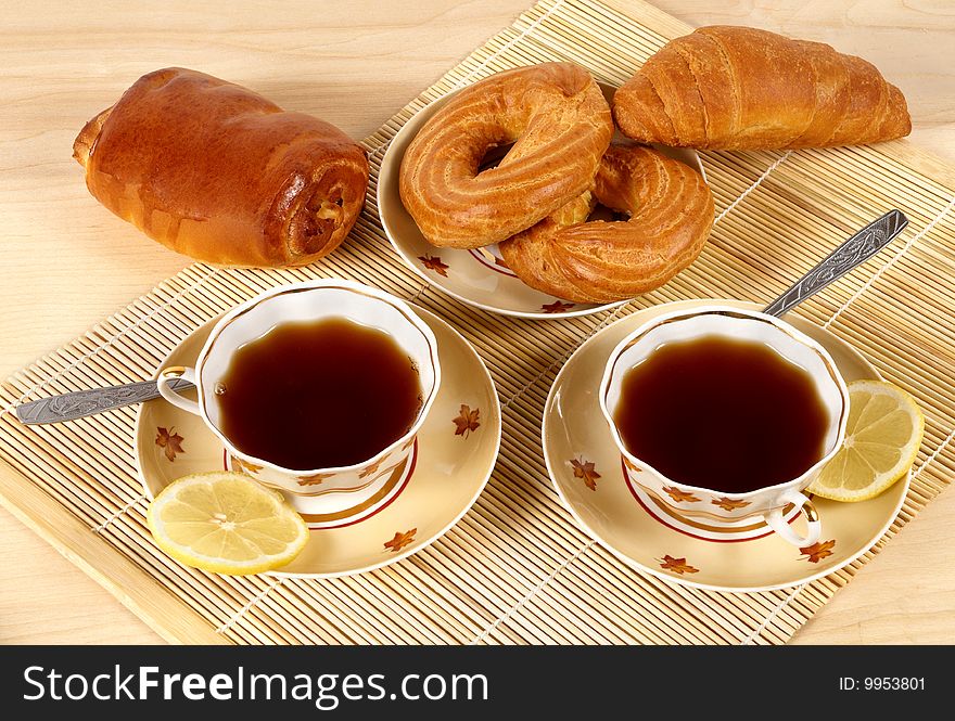 Tea and rolls