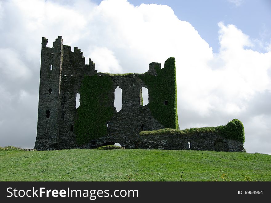 A castle in the ring of Kerry, in Ireland. A castle in the ring of Kerry, in Ireland