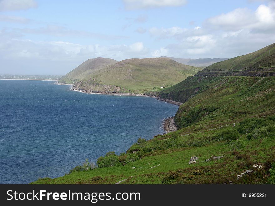 Landscape in the ring of Kerry, in Ireland. Landscape in the ring of Kerry, in Ireland