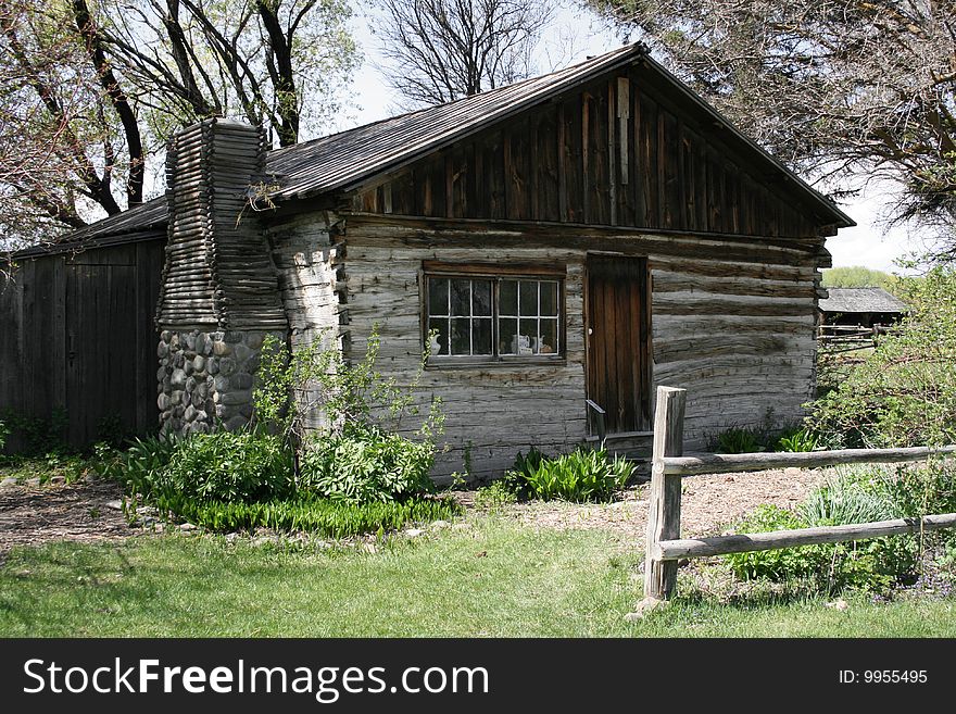 An early cabin preserved in a Washington state park. An early cabin preserved in a Washington state park.