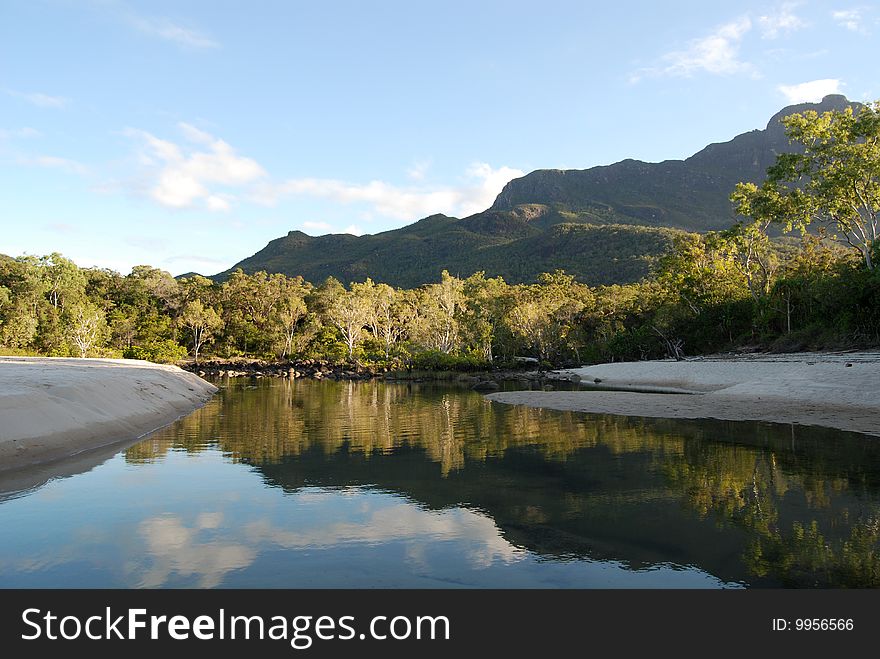 Lagoon At Little Ramsay Bay On Hinchinbrook Island