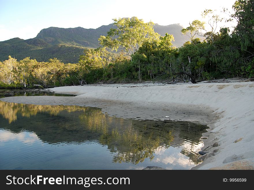 Lagoon At Little Ramsay Bay On Hinchinbrook Island