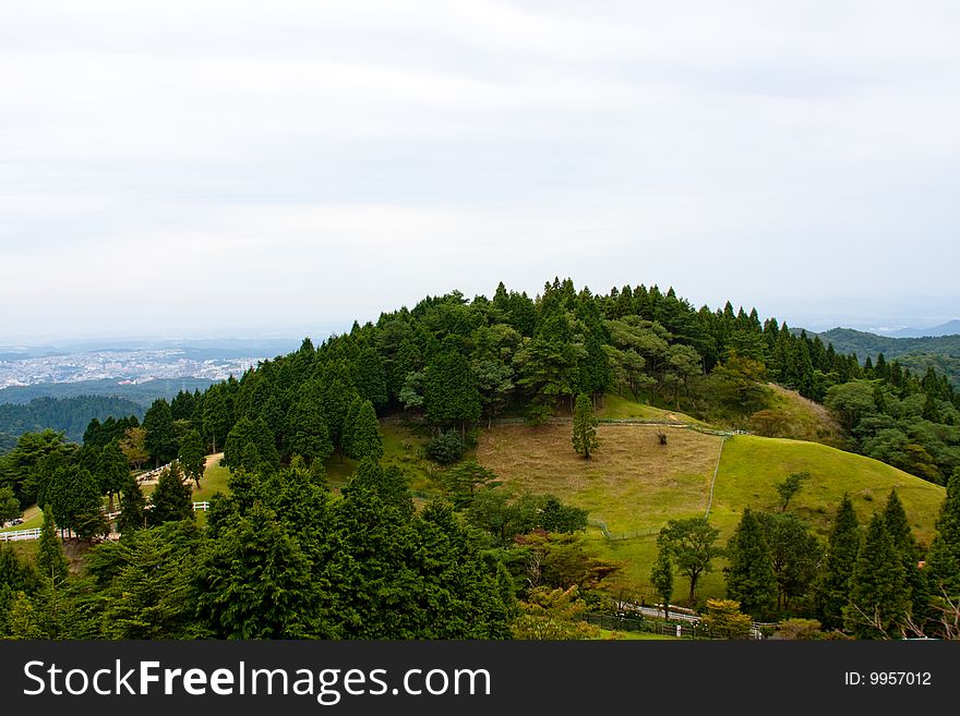 Japanese mountain landmark on Rokko-san, Kobe