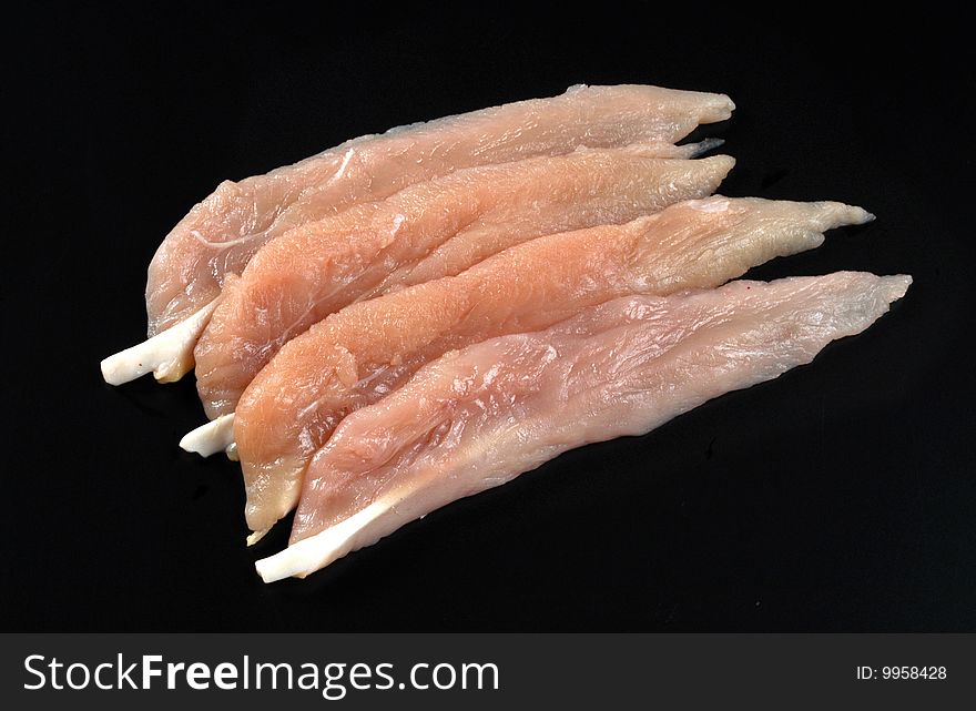 Chicken Cut Pieces Isolated