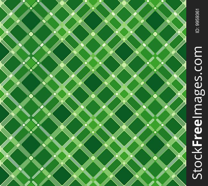 Seamless green tile vector pattern. Seamless green tile vector pattern