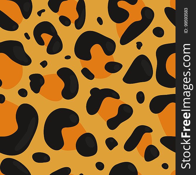 Vector Leopard background. Leopard texture. Leopard pattern