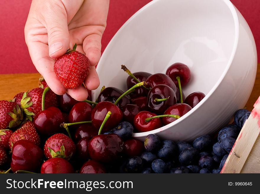 Fresh ripe fruit nice berry background image