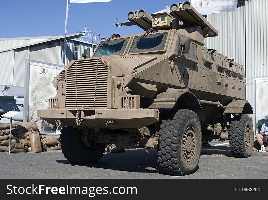 The GILA bullet-proof armoured personnel carrier fitted here with four rocket launchers has permanent four-wheel drive with centralâ€ front and rear differential locks. The high-hardness armour steel plates provide ballistic protection against 7.62 mm Ã— 51 mm NATO ball and 5.56 mm Ã— 45 mm NATO ammunition. Tactically mobileâ€ enduring and comfortableâ€ the GILA armoured vehicle has a top speed of 105 km/h and a range of 850 km. The GILA bullet-proof armoured personnel carrier fitted here with four rocket launchers has permanent four-wheel drive with centralâ€ front and rear differential locks. The high-hardness armour steel plates provide ballistic protection against 7.62 mm Ã— 51 mm NATO ball and 5.56 mm Ã— 45 mm NATO ammunition. Tactically mobileâ€ enduring and comfortableâ€ the GILA armoured vehicle has a top speed of 105 km/h and a range of 850 km.
