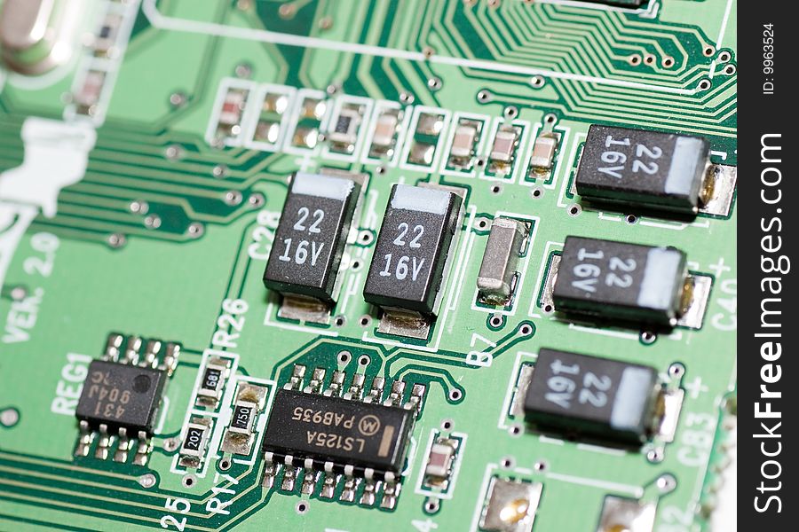 Close up of circuit board. Close up of circuit board